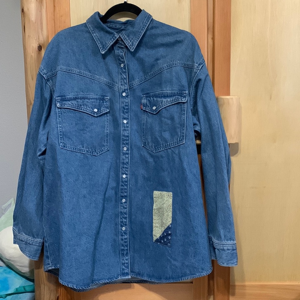 Levi’s Denim Quilt Squares Jacket or Shirt